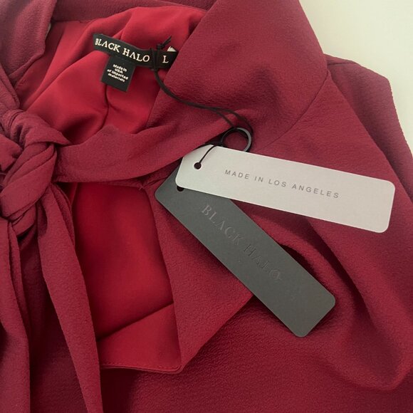 Kynlee minidress by Black Halo Size: Large Color: Merlot - Picture 4 of 4